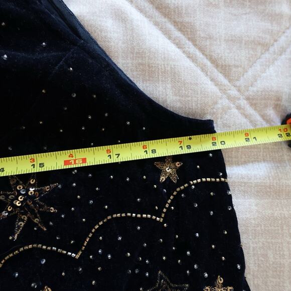 Free People Midnight Magic Embellished Tank in Midnight Size S - Picture 14 of 15